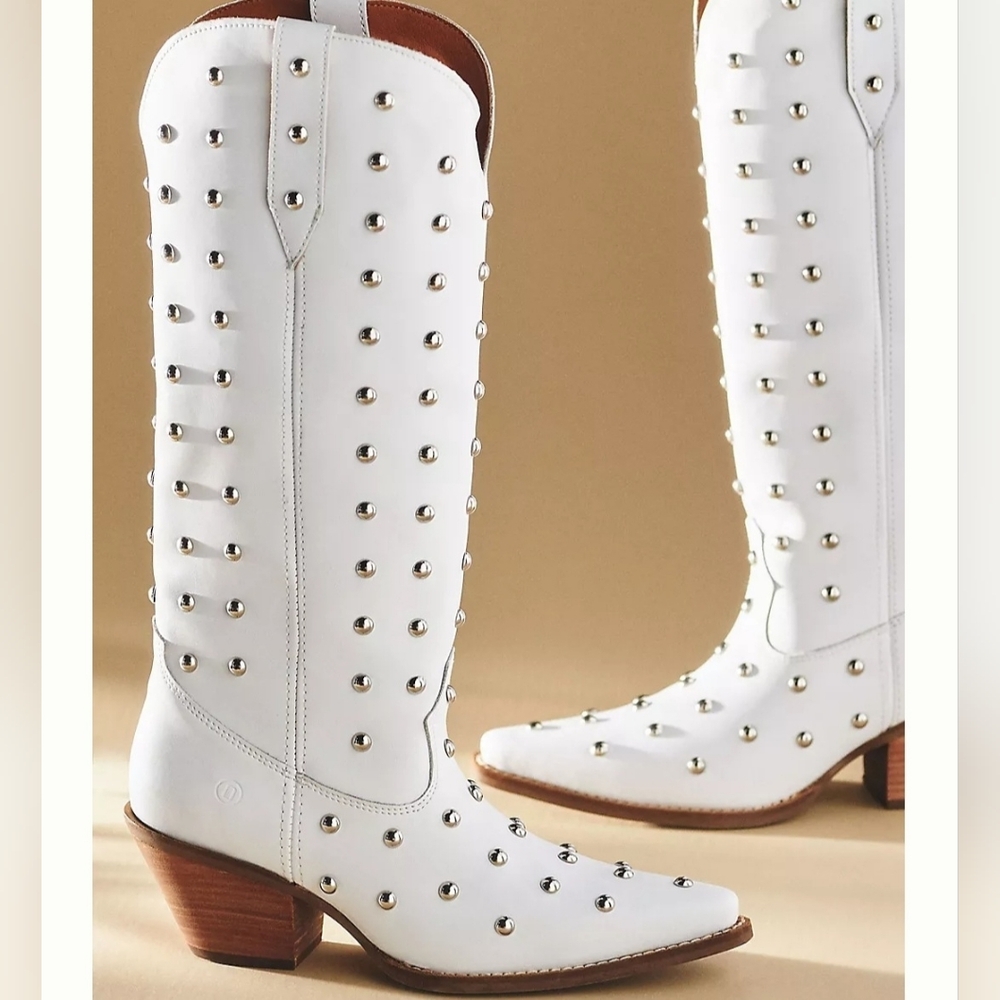 Dingo 1969 Broadway Bingo white silver Cowboy Boots size 10 brand new - Picture 5 of 6